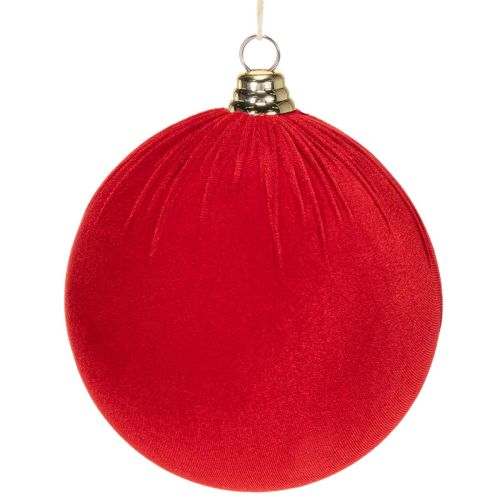 Weihnachtskugeln Rot Samtoptik 20cm 3er-Set bestellen | Floristik24.at