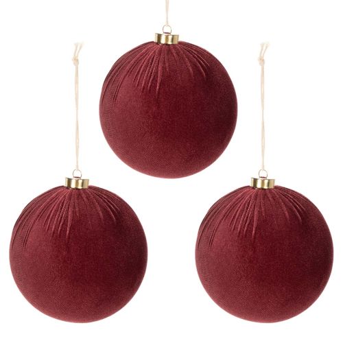 Weihnachtskugeln Samtoptik