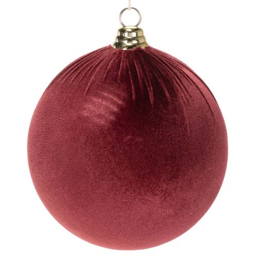 Weihnachtskugeln Rot Samtoptik Ø 20 cm 3 Stück bestellen | Floristik24.at