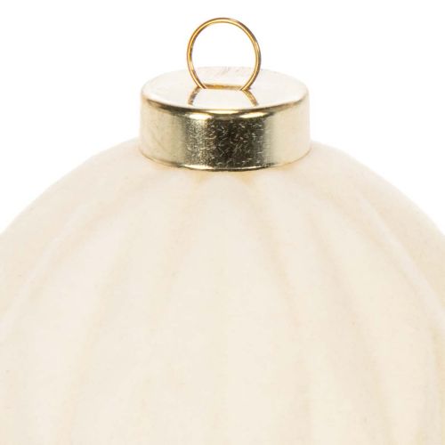 Weihnachtskugel-Set Cremeweiß