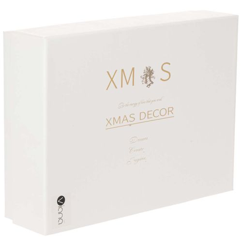 Weihnachtskugel-Set Cremeweiß