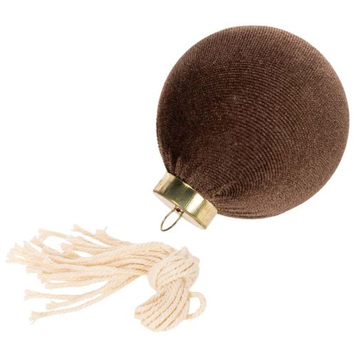 Weihnachtskugel-Set Samtoptik