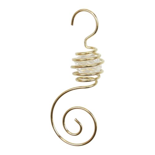 Weihnachtskugel Aufhänger, Kugelaufhänger Golden 7cm 6St