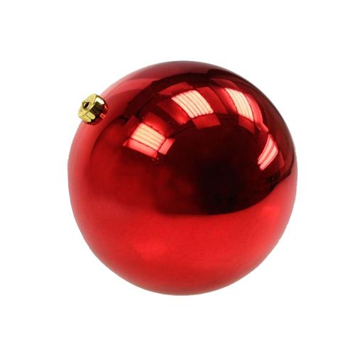 Floristik24 Weihnachtskugel Plastik Ø14cm Rot 1St