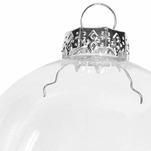 Artikel Weihnachtskugel Glas Ø7,5cm klar 12St