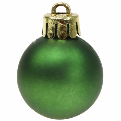 Artikel Christbaumschmuck Weihnachtskugel Grün 3cm 14St