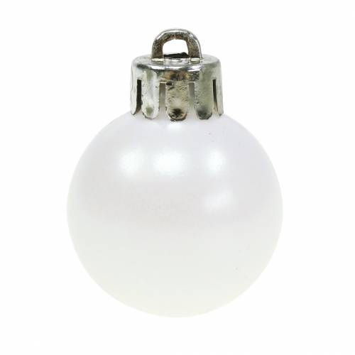 Artikel Christbaumschmuck Weihnachtskugel Weiß 3cm 14St