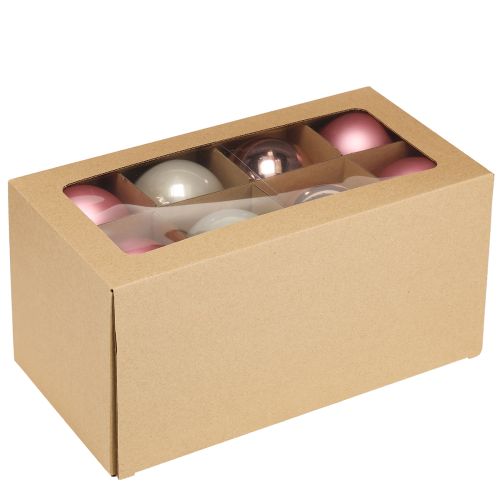 Artikel Weihnachtskugeln Rosa Grau Glas Kugeln Ø7,5cm 14 St