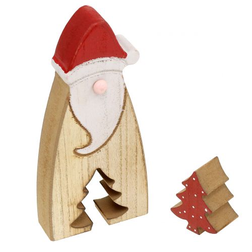 Floristik24 Weihnachtsmann Holz 17cm