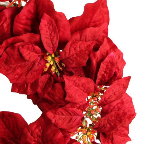 Artikel Weihnachtsstern Kranz Kunstblumen Weihnachten Ø40cm