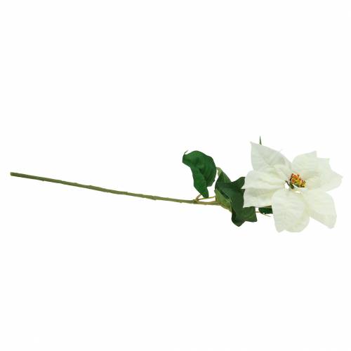 Floristik24 Weihnachtsstern Kunstblume Weiß 67cm