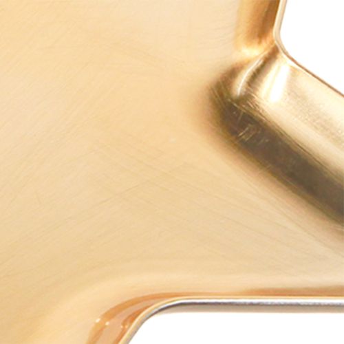 Floristik24 Weihnachtsteller Stern Deko Teller Gold Kunststoff Ø31cm