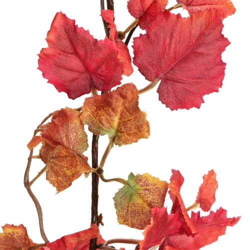 Artikel Weinlaub Blättergirlande künstlich Herbstdeko Rot 200cm