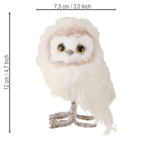 Artikel Weiße Eulen Deko zum Hängen Eulenküken Weiß 12cm 2St