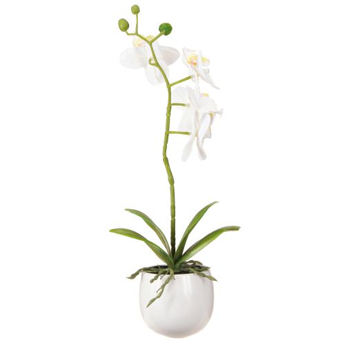 Artikel Weiße Orchidee Kunstblumen im Topf Phalaenopsis H33cm