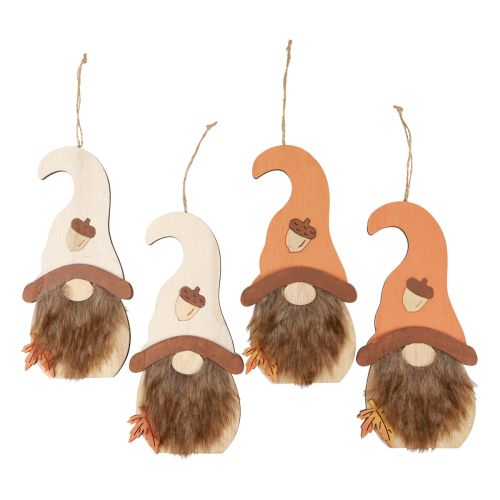 Wichtel Anhänger Holz Deko Herbstwichtel 21×10,5cm 4 St