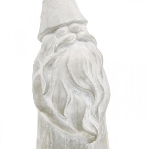 Deko Figur Wichtel Beton Weihnachtswichtel Grau H39,5cm