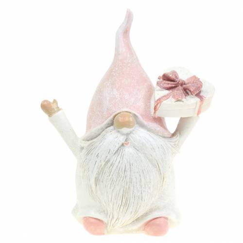 Artikel Weihnachtsdeko Wichtel Rosa/Weiß 11,5cm 2St