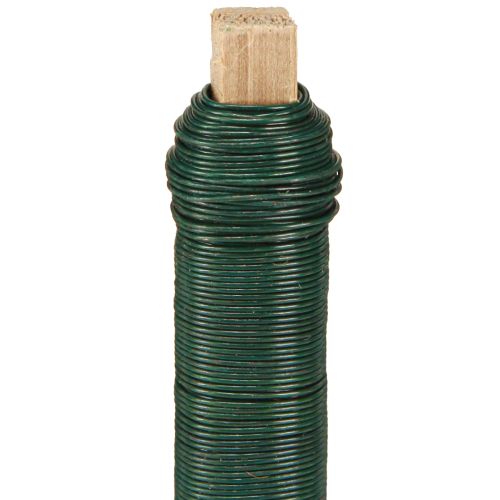 Floristik24 Wickeldraht Basteldraht Grün 0,65mm 100g