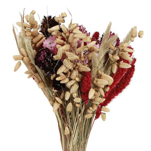 Artikel Wildblumenstrauß Trockenblumen in Natur Pink L30cm