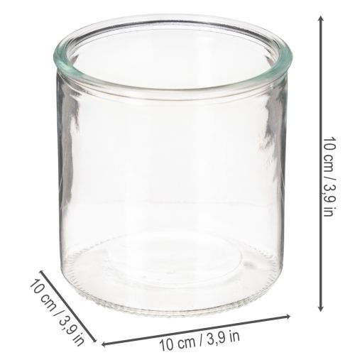 Glaszylinder Vase transparent 10cm 3er-Set für Innenbereich | Floristik24.at