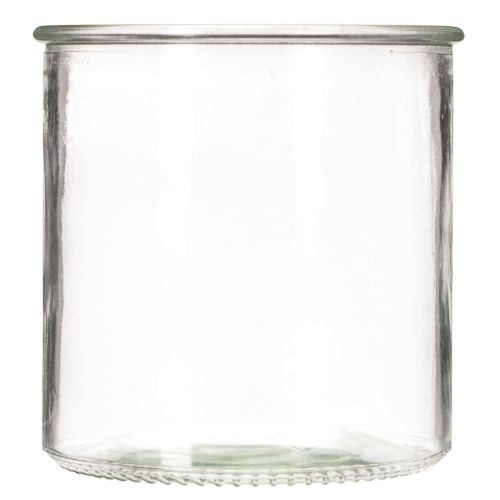 Glas Windlicht rund 12 cm klares Glas 2er Set | Floristik24.at