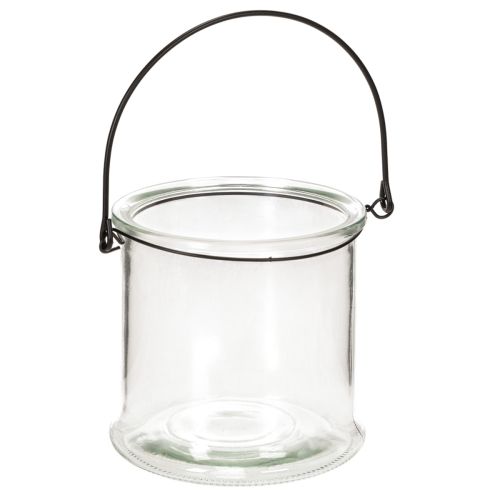 Windlicht aus Glas zum Hängen Ø 12 cm, Höhe 12,5 cm, 2er Set bestellen | Floristik24.at