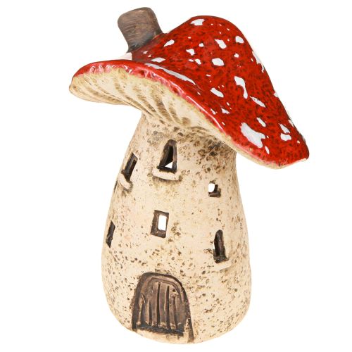Artikel Windlicht Keramik Fliegenpilze Herbstdeko H12,5/14cm 2 St