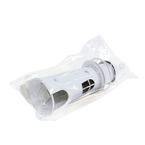 Floristik24 Deko Leuchtturm 15cm Weiß