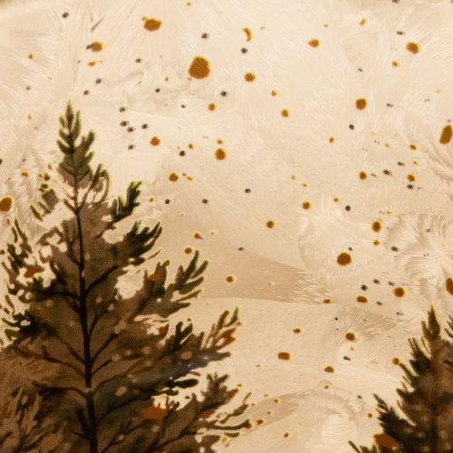 Windlicht aus Glas mit Tannenwald-Motiv 15cm für den Innenbereich | Floristik24.at
