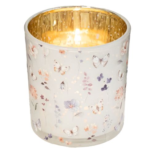 Artikel Deko Windlicht Glasmotiv Schmetterlingsdesign für stilvolle Wohnakzente 8cm 4St