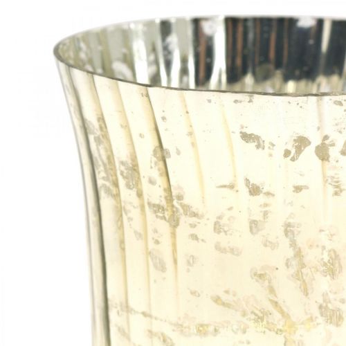 Windlicht Glas Teelichthalter Teelichtglas Ø11cm H14,5cm