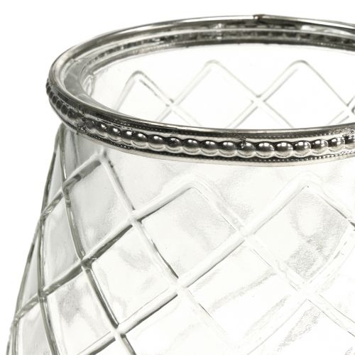 Floristik24 Windlicht Antik Raute Ø13cm H14cm