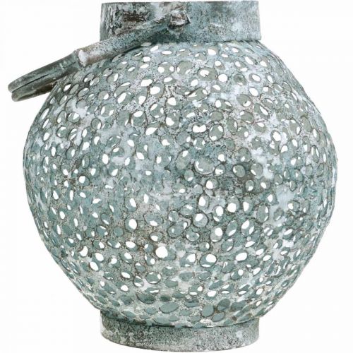 Artikel Metallwindlicht, Laterne, Kerzenhalter Antik-Optik Ø15cm H22cm