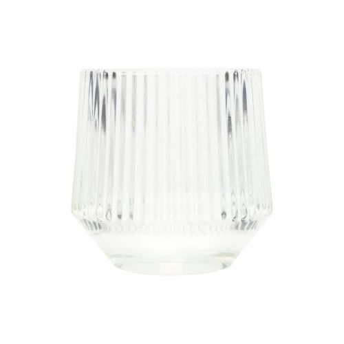 Teelichthalter Glas Windlichter Klar H7,5cm Ø8cm 6St