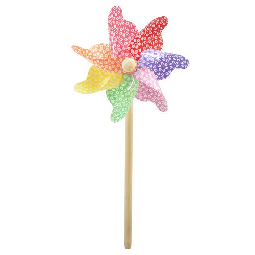 Artikel Windrad Deko Windmühle Klein am Stab Farbig Ø14cm 30cm
