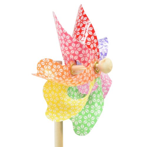Artikel Windrad Deko Windmühle Klein am Stab Farbig Ø14cm 30cm