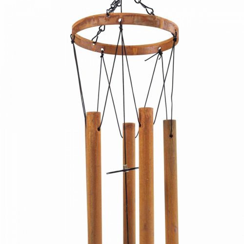 Artikel Windspiel Klangspiel Metall Garten Vogel Edelrost 22,5x82cm