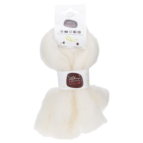 Artikel Wollband Weiß 2m Dekowolle zum Basteln & Umwickeln