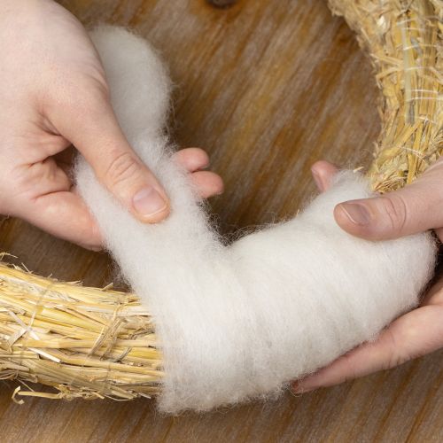 Artikel Wollband Weiß 2m Dekowolle zum Basteln & Umwickeln