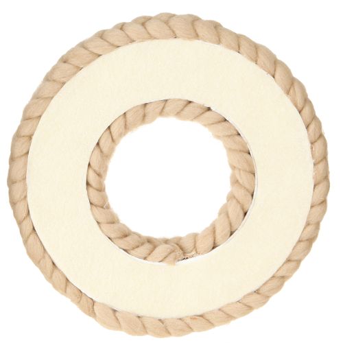 Artikel Wollfilz Dekokranz zum Hängen Hellbraun Ø25cm B4cm