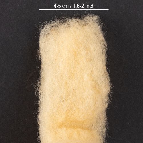 Artikel Wollband Creme Orange 10m Wolle für Kränze & Gestecke