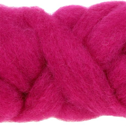 Floristik24 Wolllunte 10m Pink
