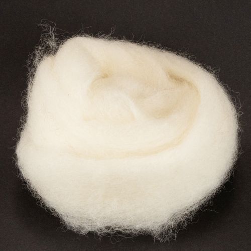 Floristik24 Wollband Weiß 2m Dekowolle zum Basteln & Umwickeln