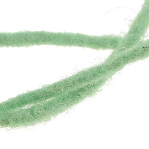 Floristik24 Wollschnur Mintgrün 3mm 100m