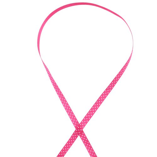 Artikel Geschenkband gepunktet Dekoband Band Pink 10mm 25m