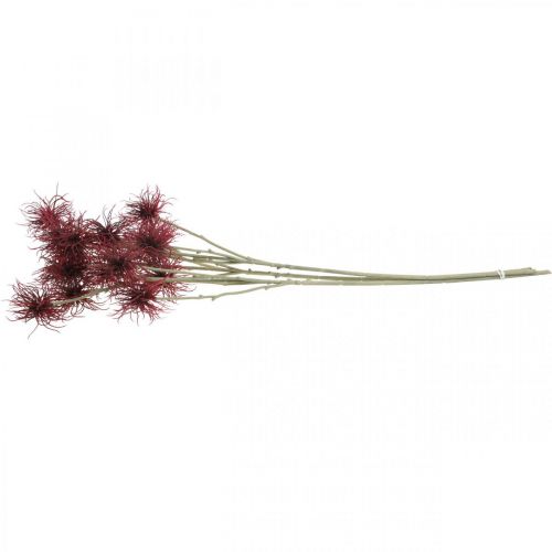 Artikel Xanthium Kunstblume Herbstdeko Rot 6 Blüten 80cm 3St