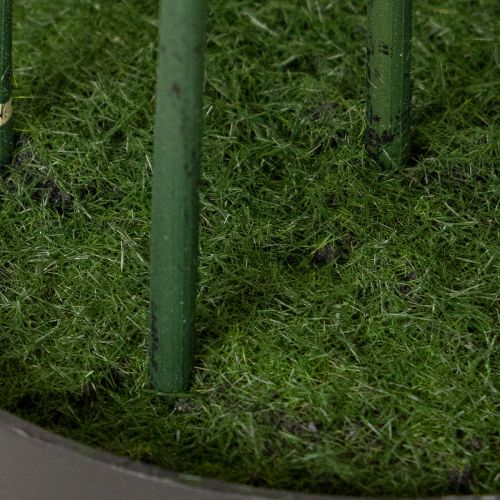 Künstlicher Bambusbaum 132 cm aus Kunststoff und Stoff mit schwarzem Topf, grün | Floristik24.at