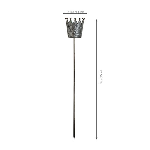 Dekokrone Metall Antik-Optik 95cm für Blumenbeet oder Pflanzkübel | Floristik24.at