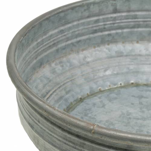 Floristik24 Zinkschale Ø31,5cm H10cm